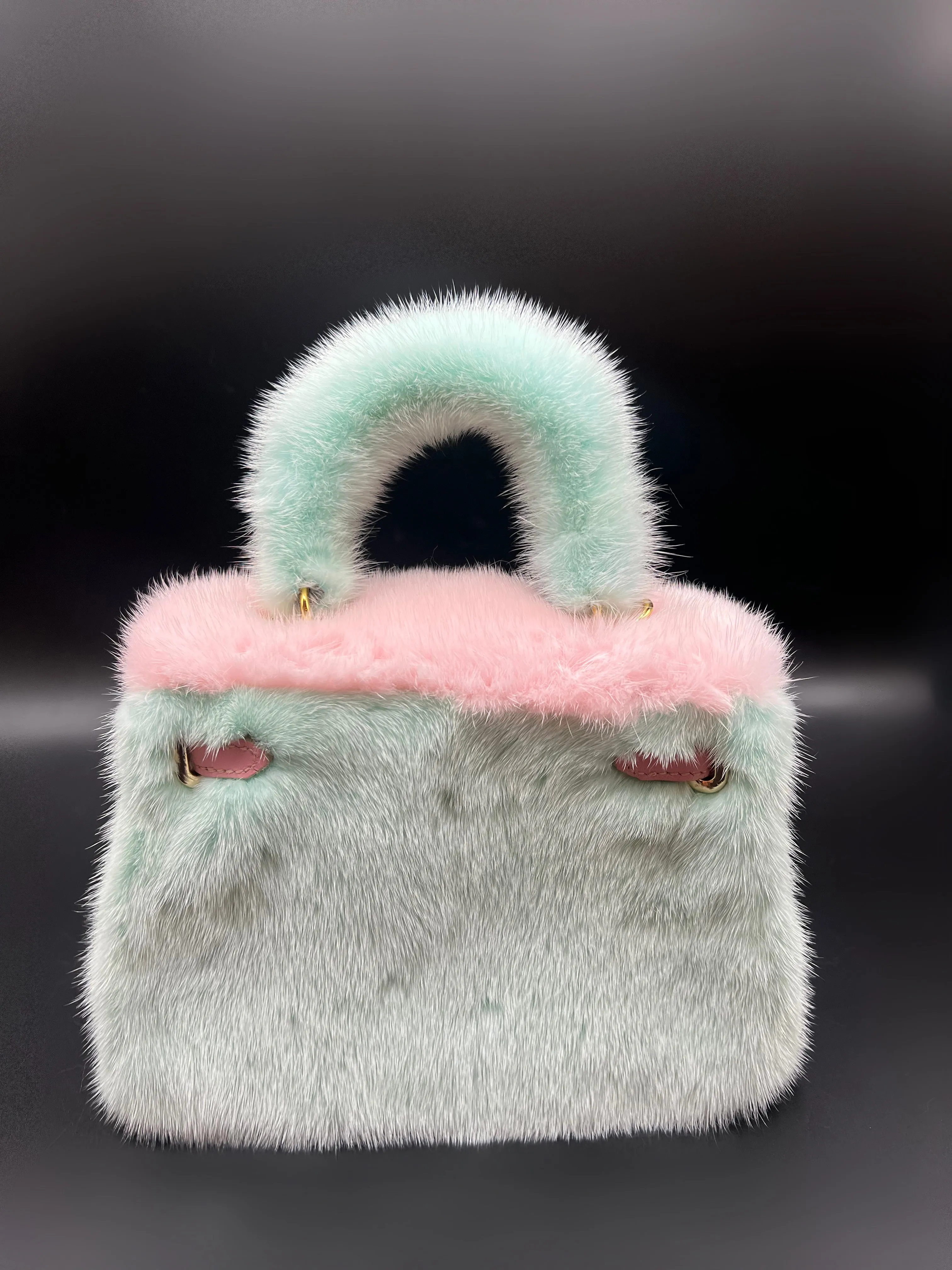 Mint and Pink Mink