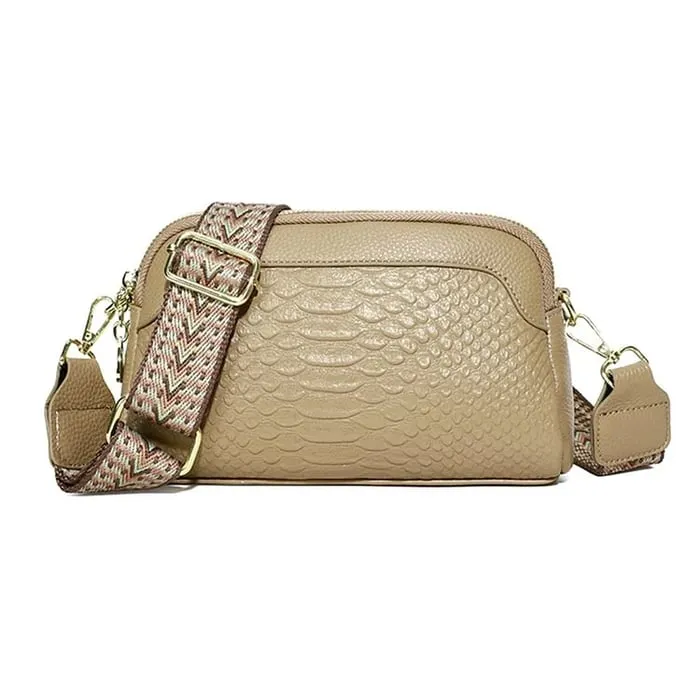 Mirellia | Elegant Charm Mini Crossbody Bag Croc Pattern