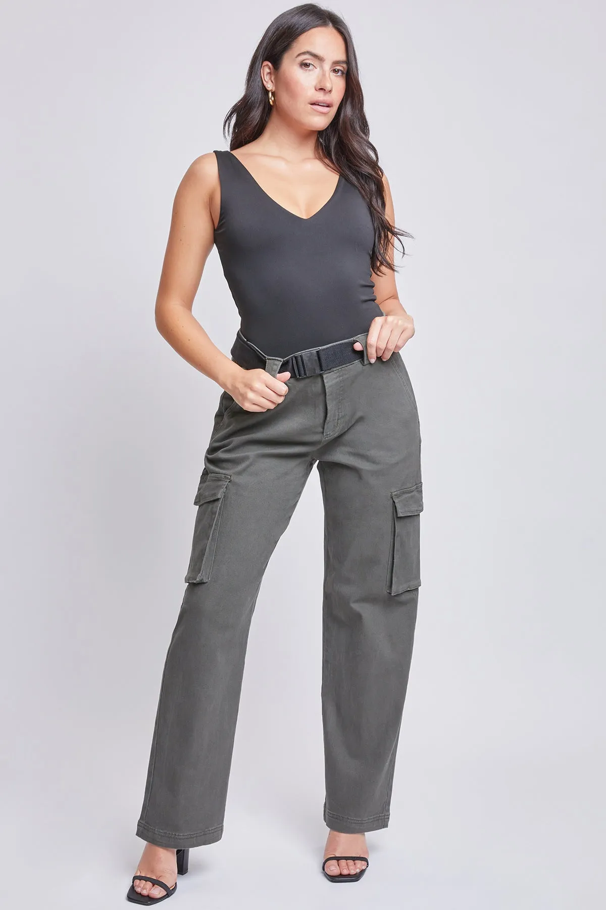 Missy High Rise Belted Cargo Pant, Pack of 6