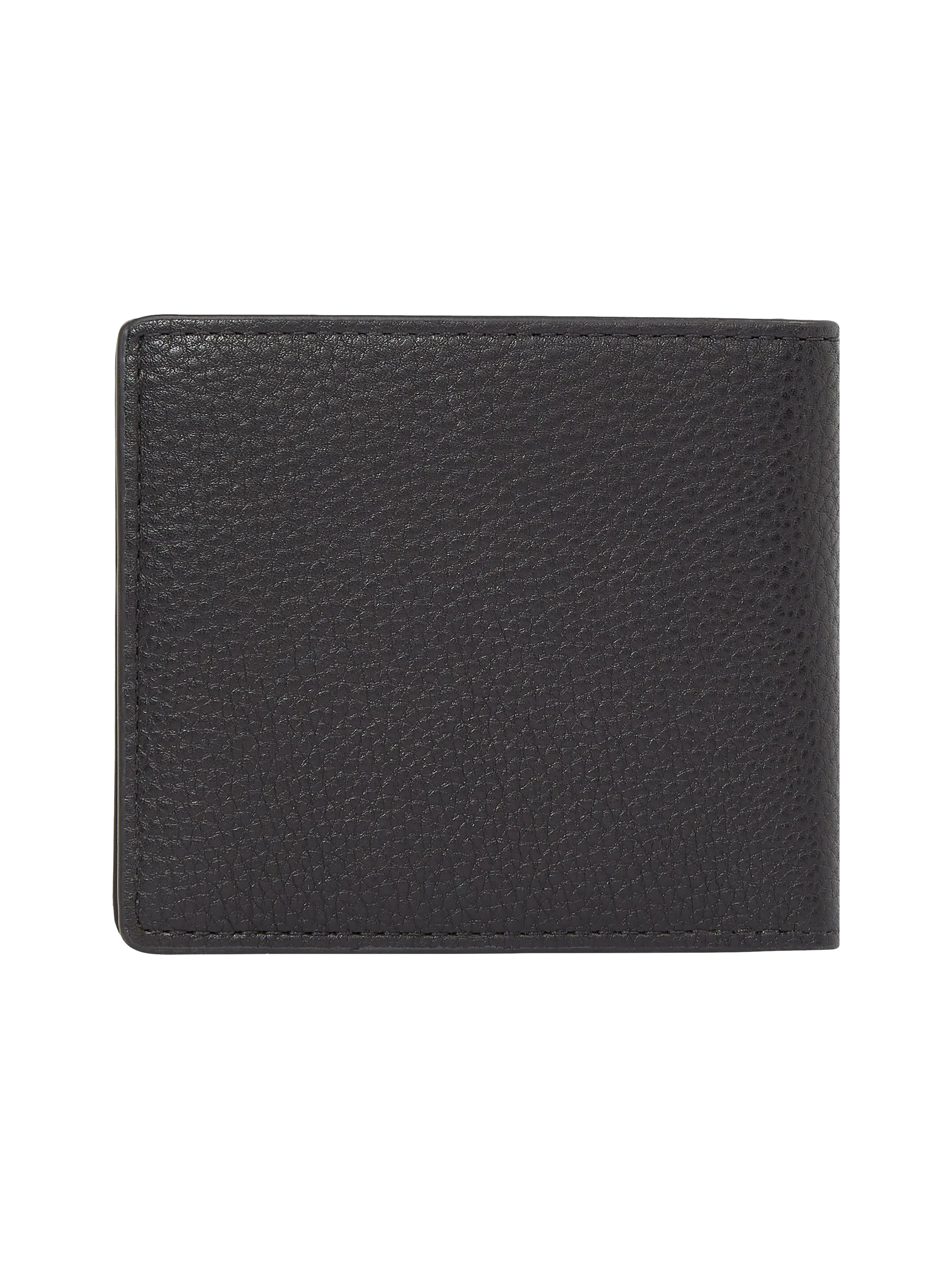 Monogram Leather Bifold Card Wallet in Black