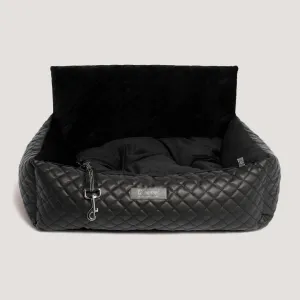 NANDOG FLORIDA - LARGE BLACK VEGAN LEATHER CAR SEAT