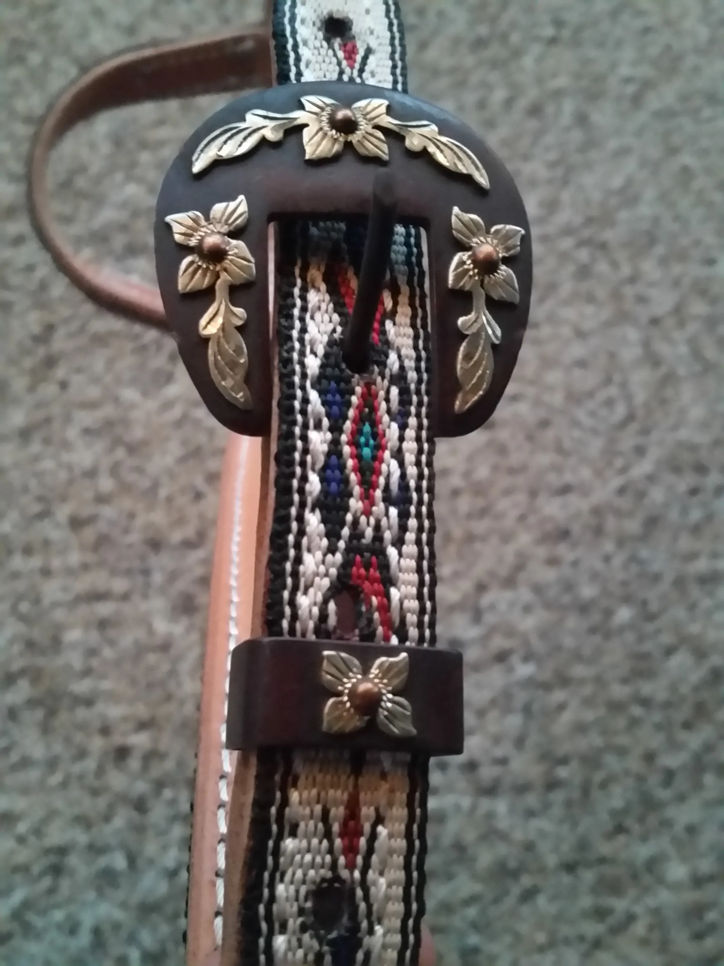 Navajo Style One Ear Headstall