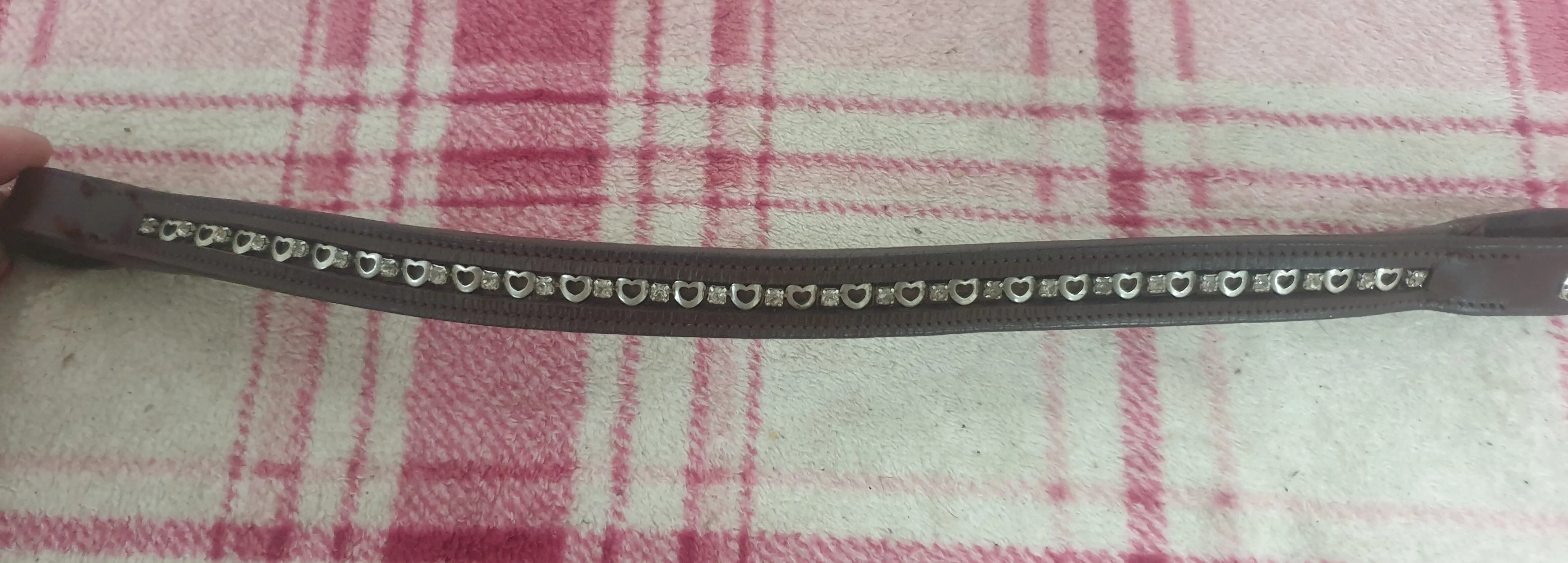 new brown and silver full bling browband FREE POSTAGE ✅