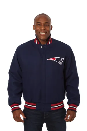 New England Patriots Embroidered Wool Jacket