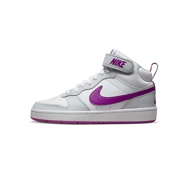 Nike BIG KID COURT BOROUGH 2 MID SNEAKER size US 5.5 EU 38