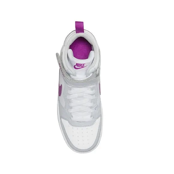 Nike BIG KID COURT BOROUGH 2 MID SNEAKER size US 5.5 EU 38