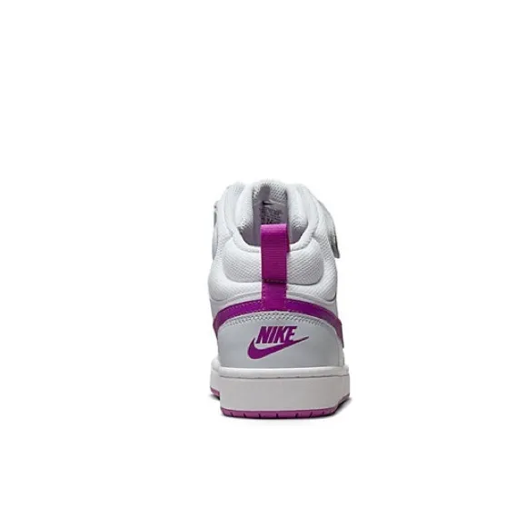 Nike BIG KID COURT BOROUGH 2 MID SNEAKER size US 5.5 EU 38