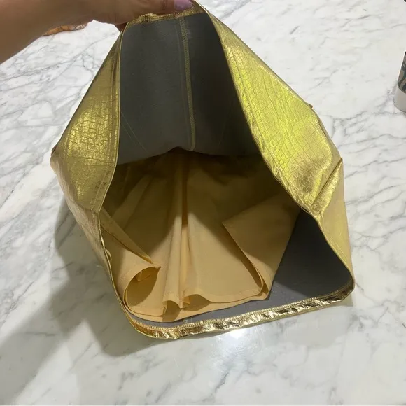 NWOT Torn by RONNY KOBO Metallic Gold Skirt