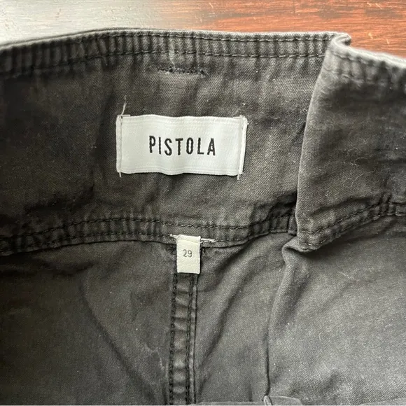 NWT Pistola Arita Black High Waist Belted Shorts