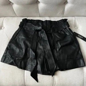 NWT Silent New York Blank NYC faux leather shorts SIZE 26