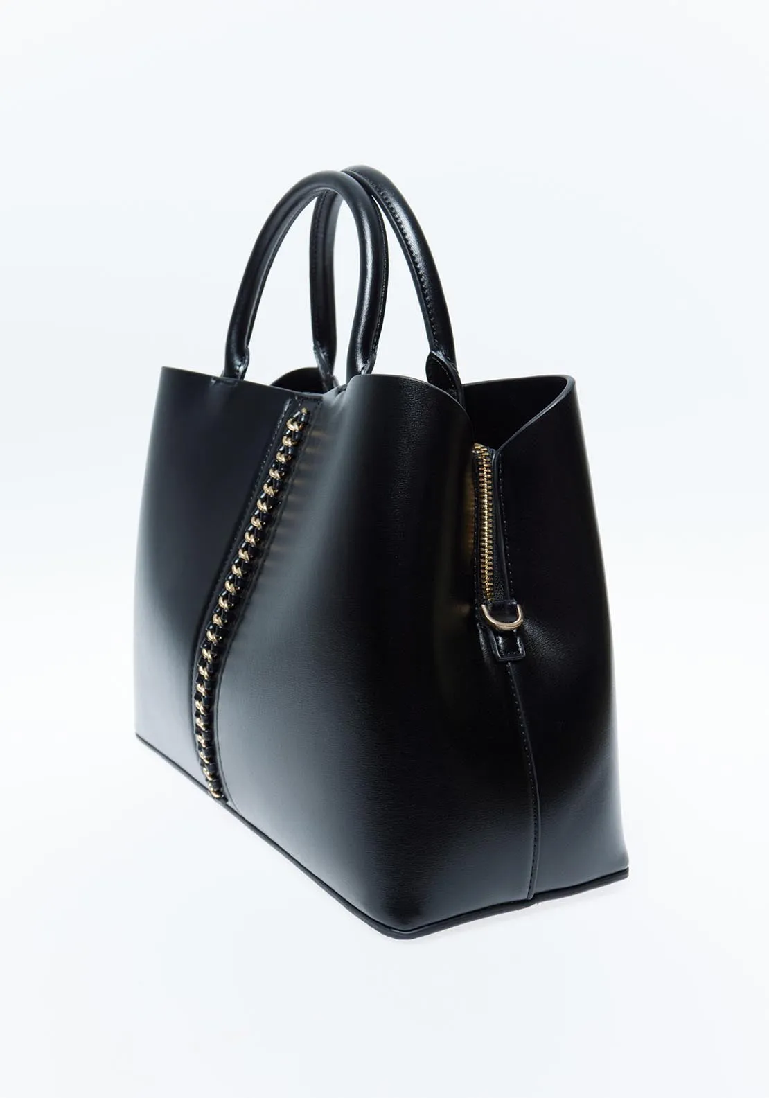 Office Bag With Chain - Black