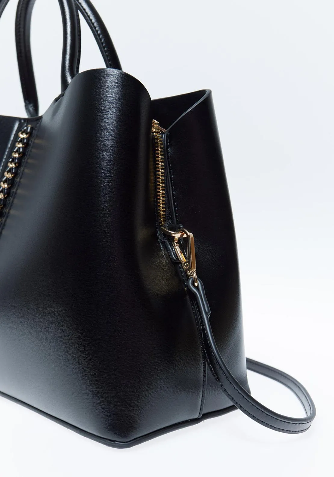 Office Bag With Chain - Black