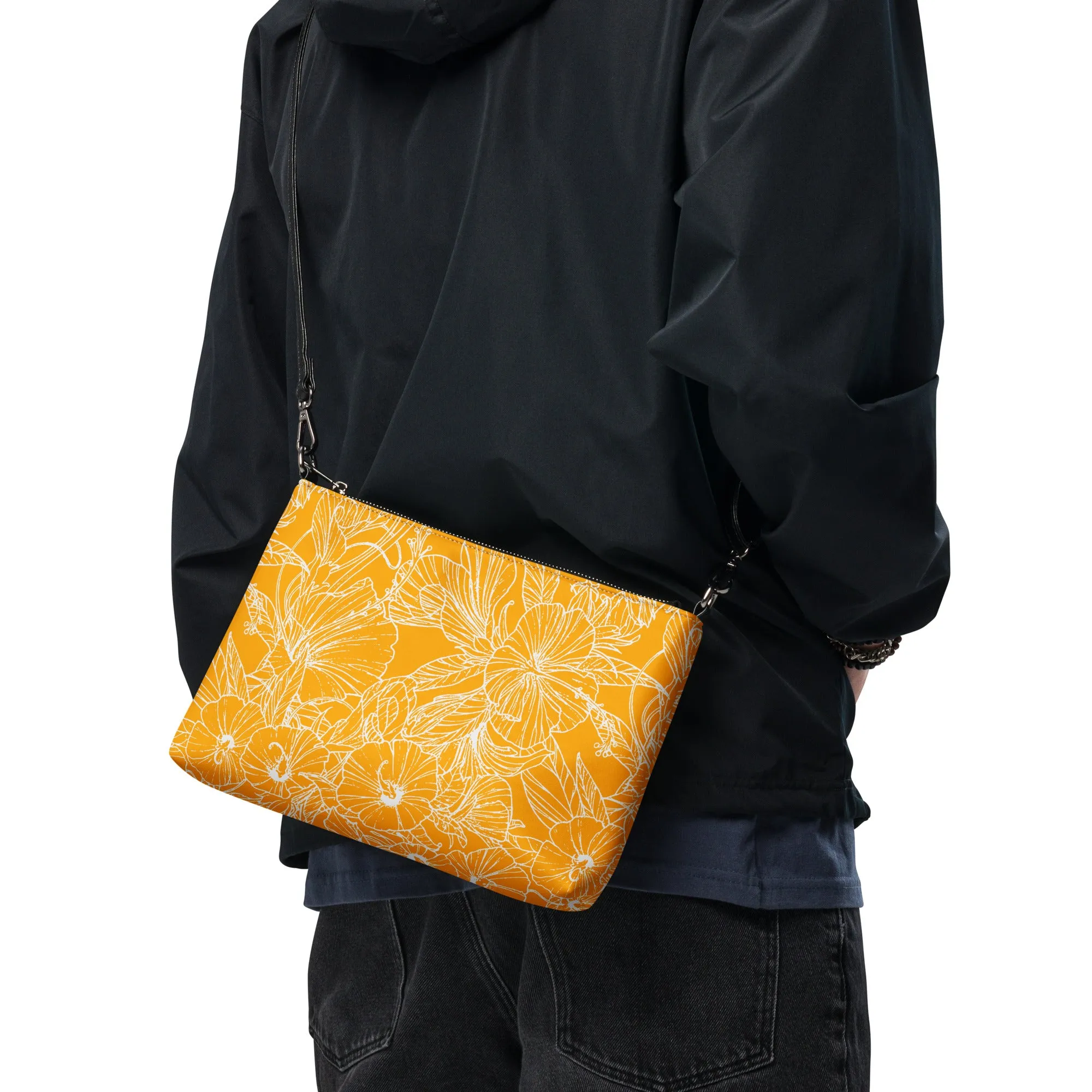 Orange Hibiscus Crossbody bag