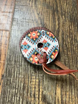 Orange Teal & White Aztec Bit Guards