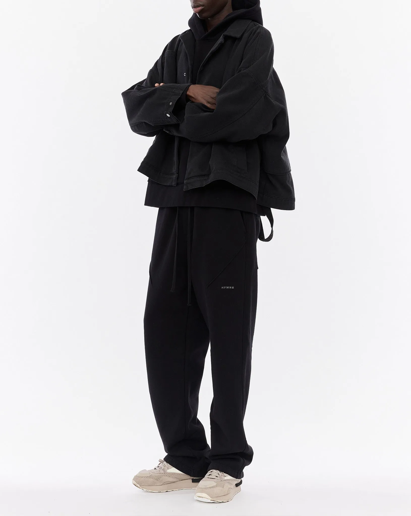 Oversized Short Coat, Black