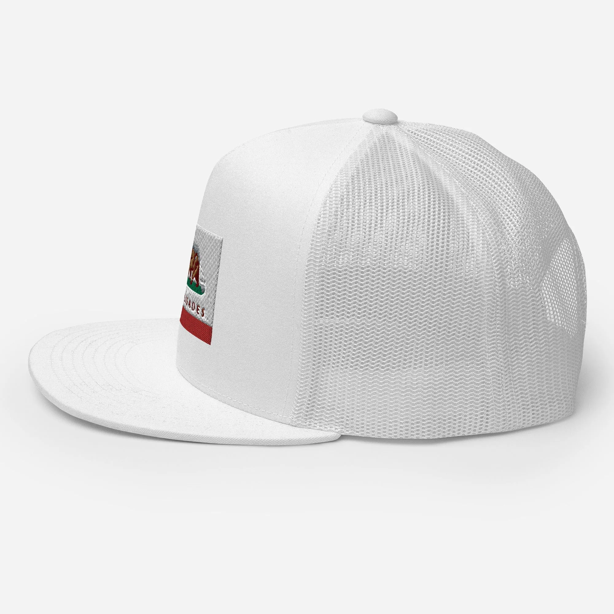 Palisades CA Flag Trucker Cap