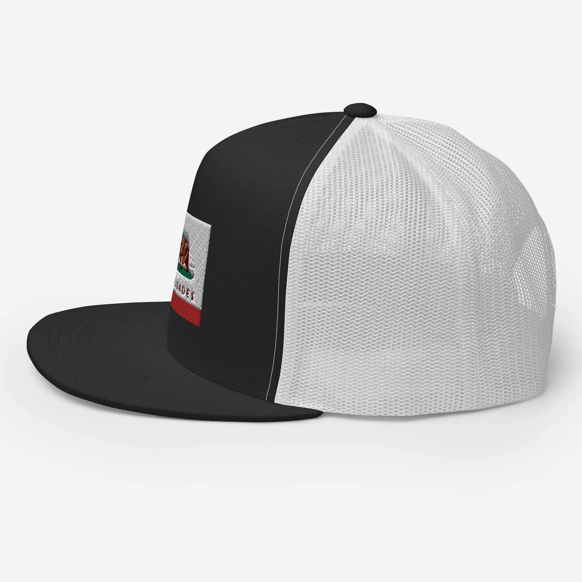 Palisades CA Flag Trucker Cap