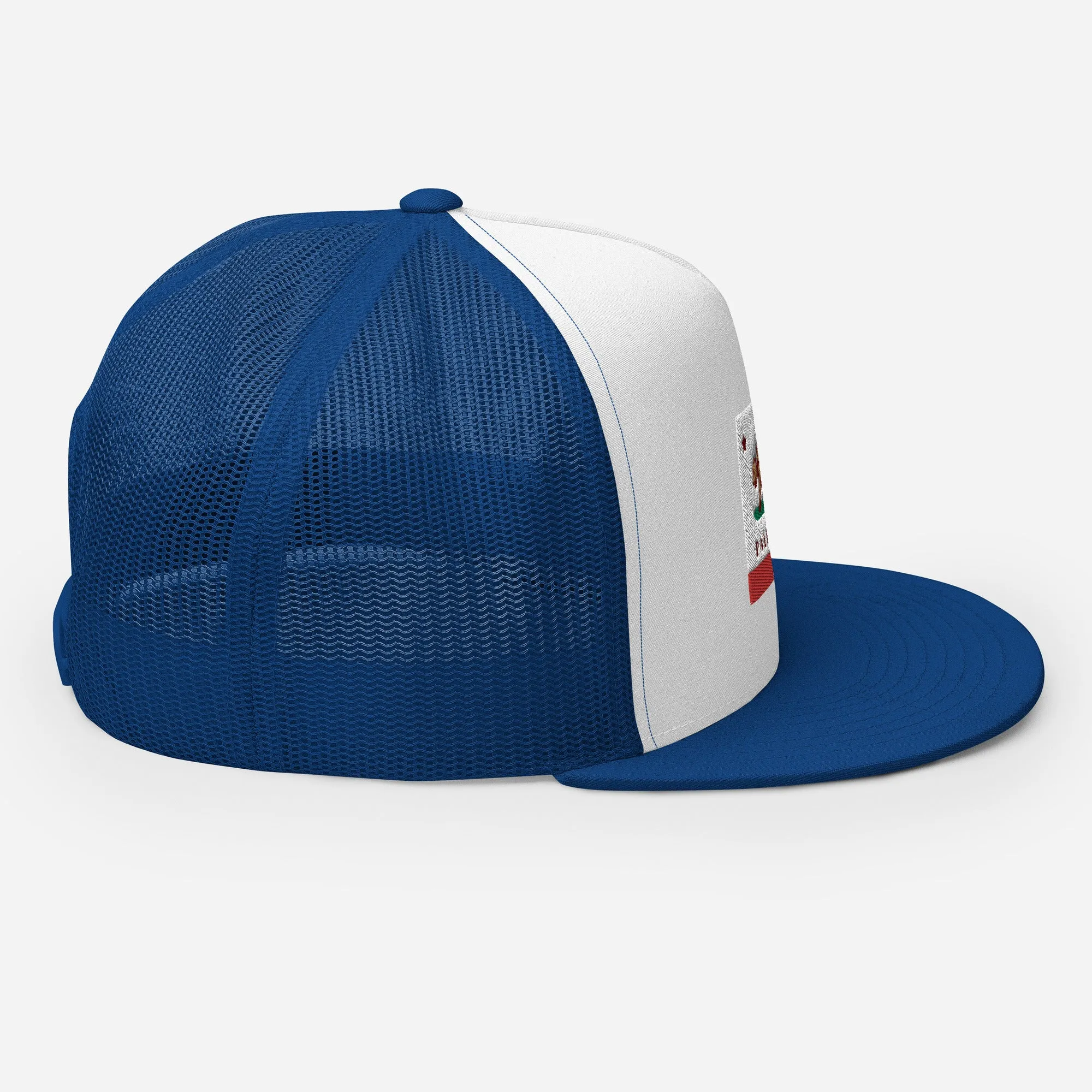 Palisades CA Flag Trucker Cap
