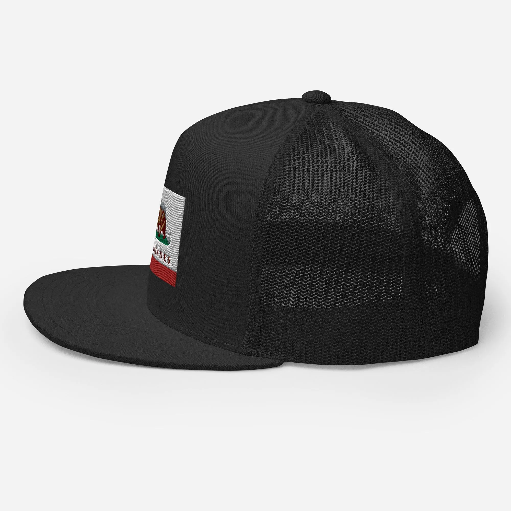 Palisades CA Flag Trucker Cap