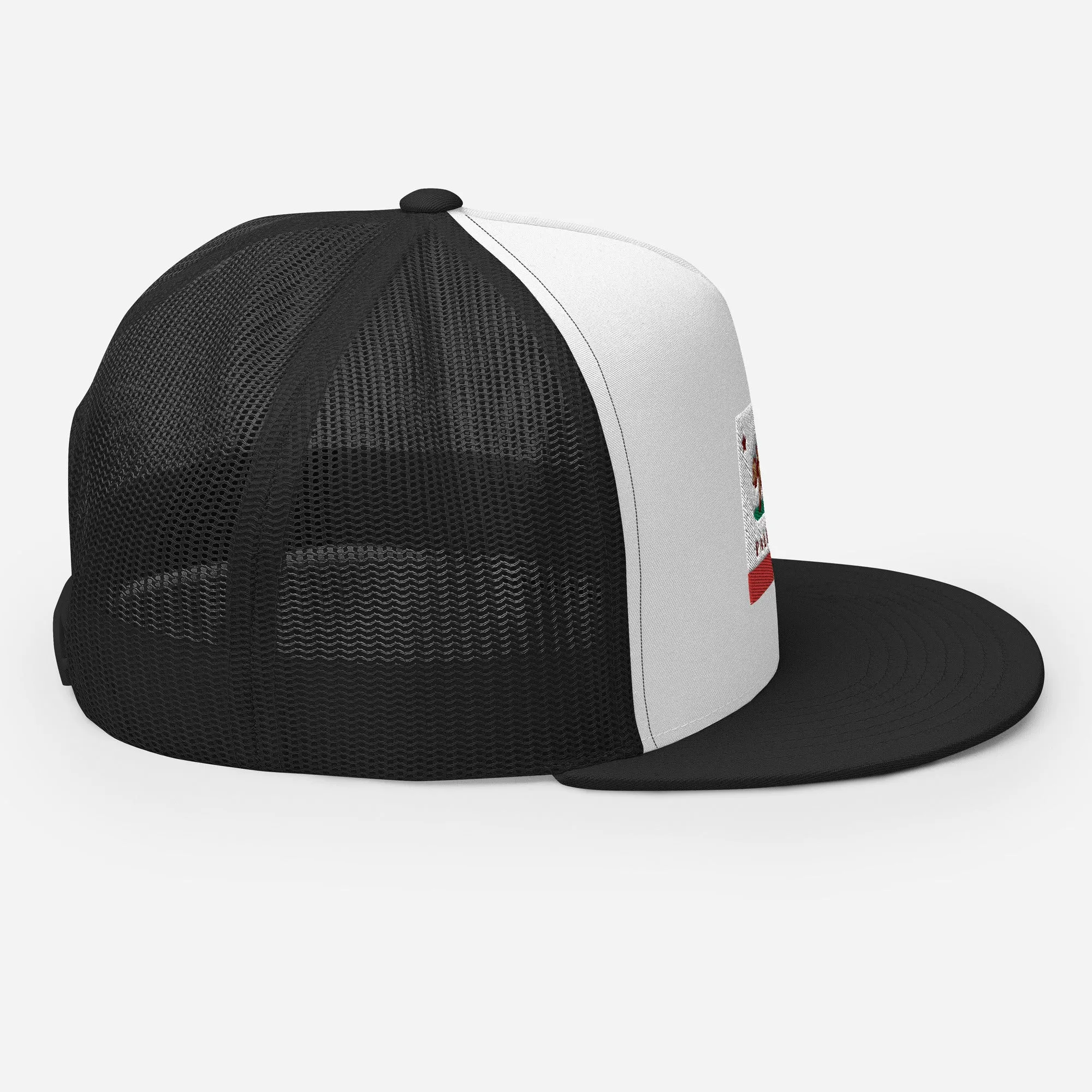 Palisades CA Flag Trucker Cap