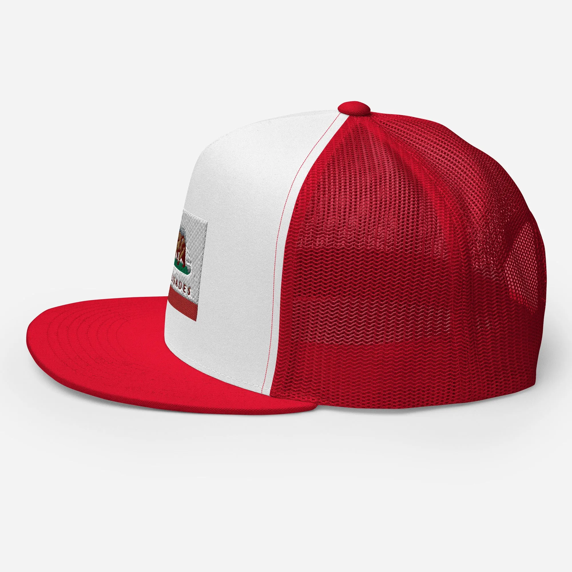 Palisades CA Flag Trucker Cap