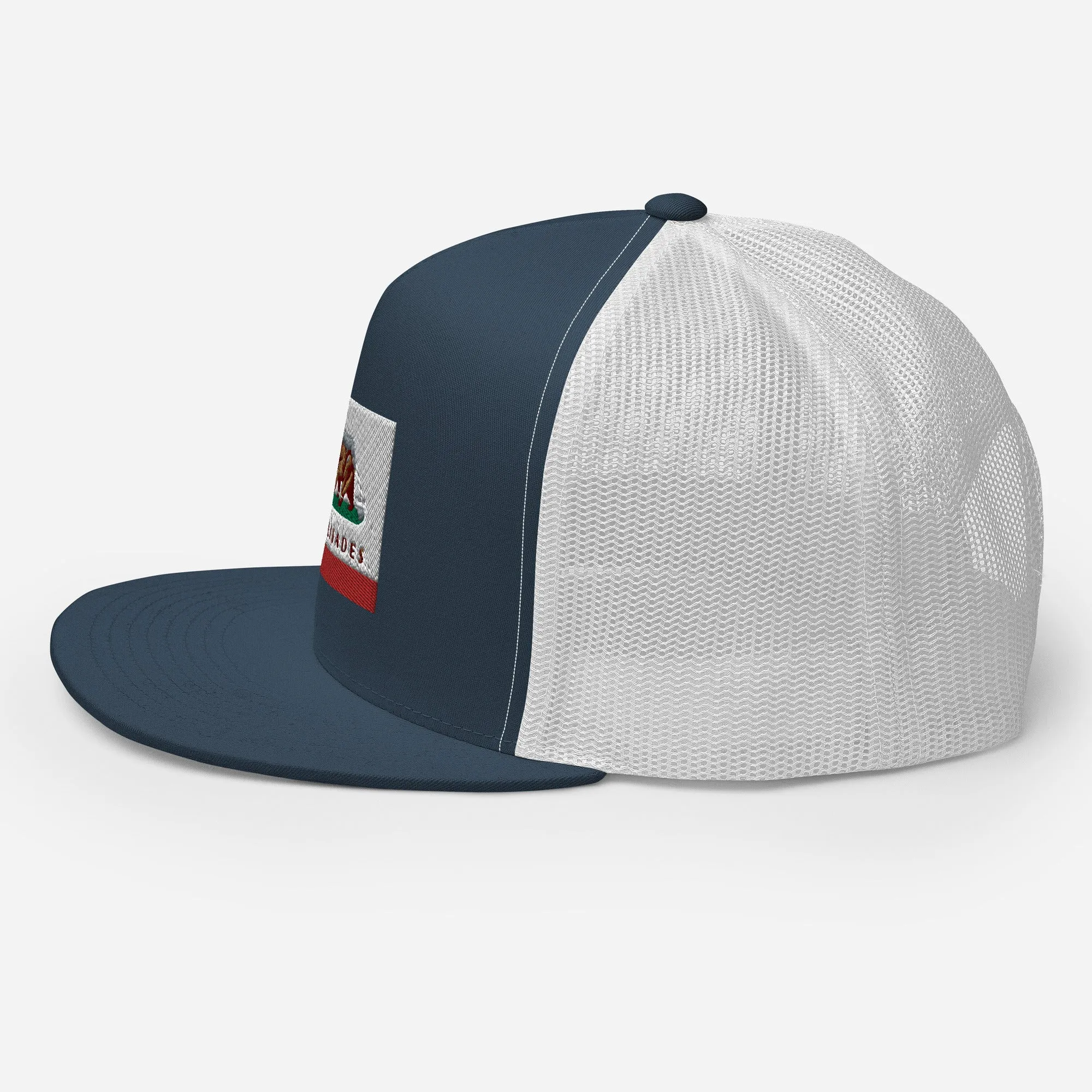 Palisades CA Flag Trucker Cap