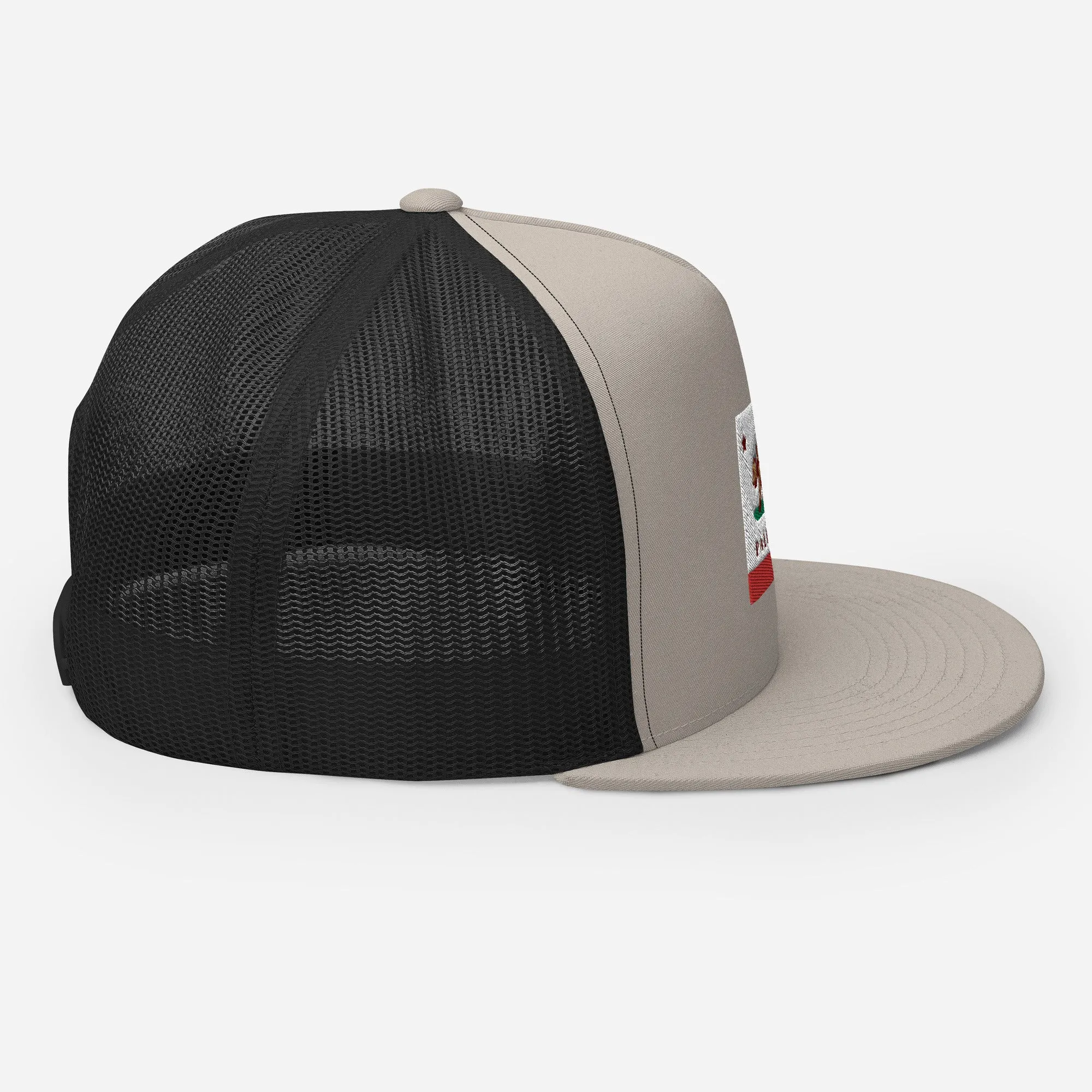 Palisades CA Flag Trucker Cap