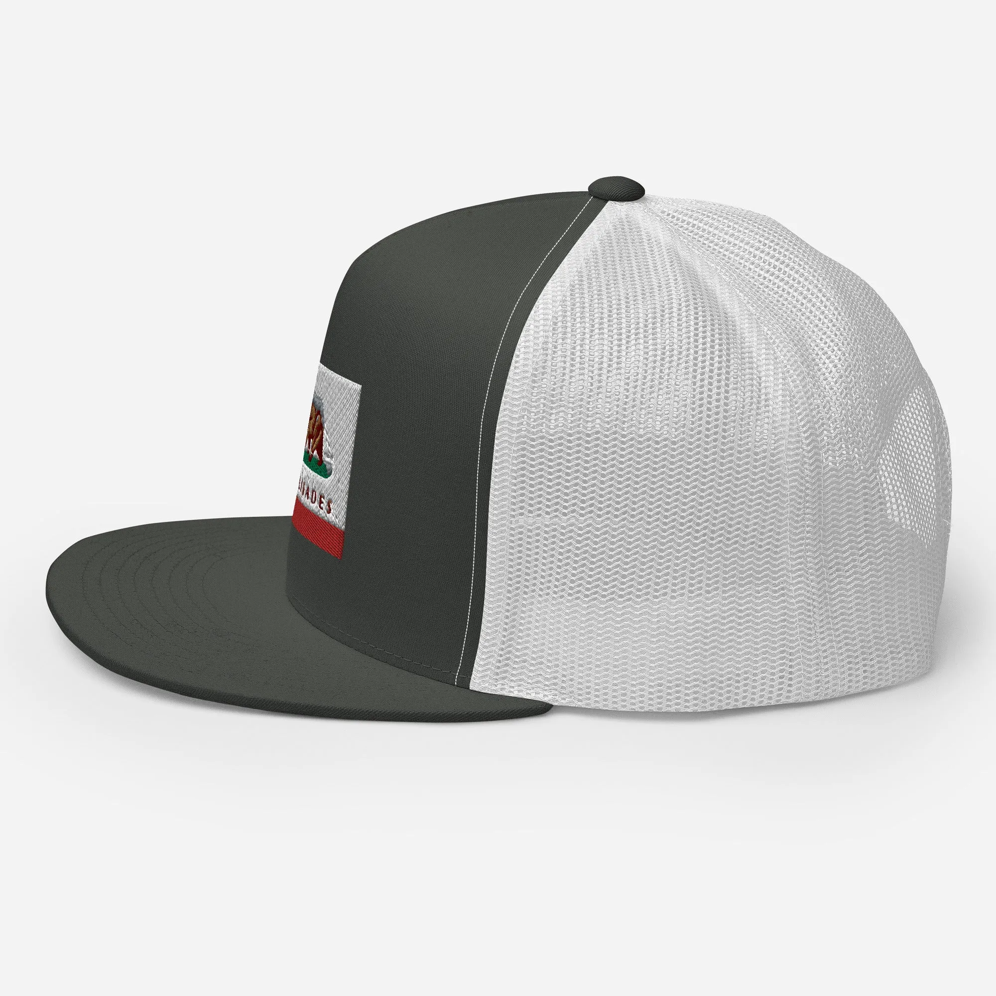 Palisades CA Flag Trucker Cap