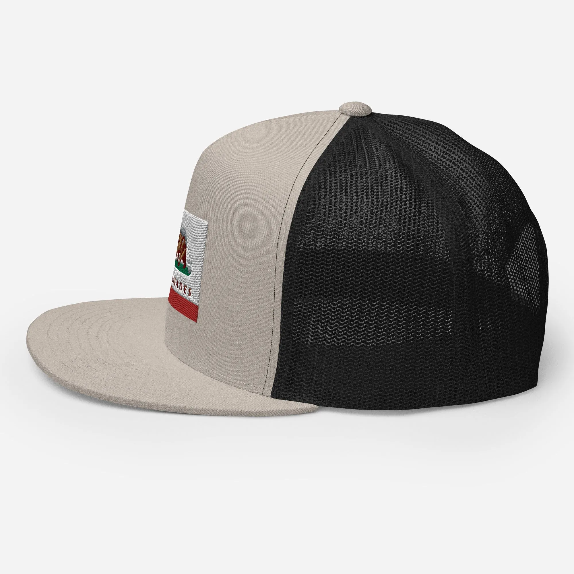 Palisades CA Flag Trucker Cap