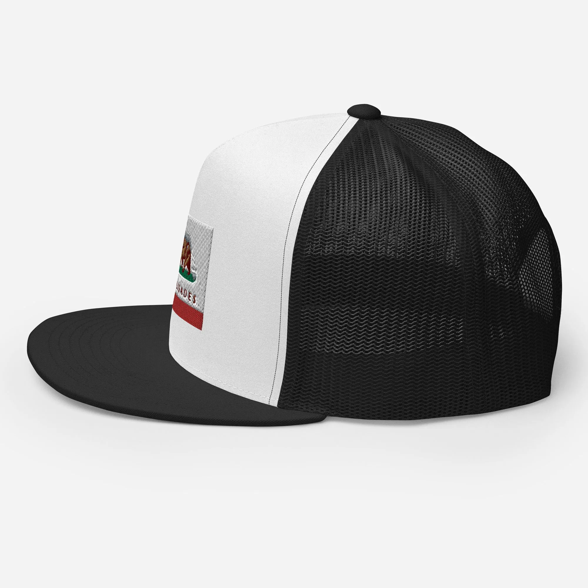 Palisades CA Flag Trucker Cap