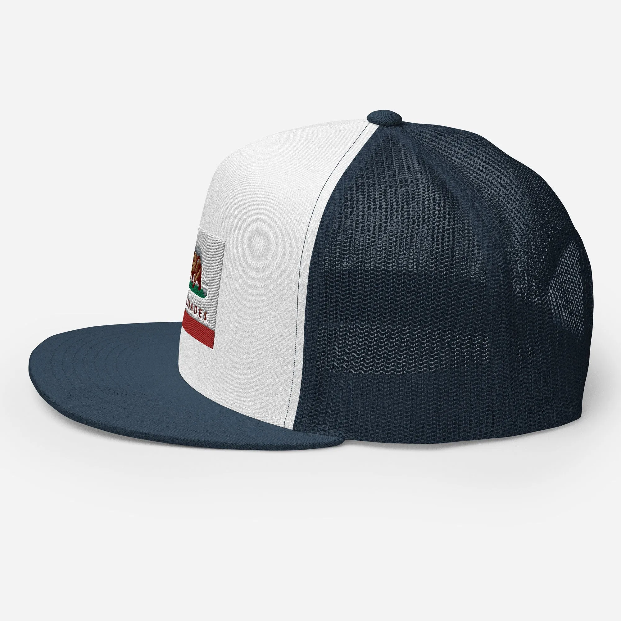 Palisades CA Flag Trucker Cap