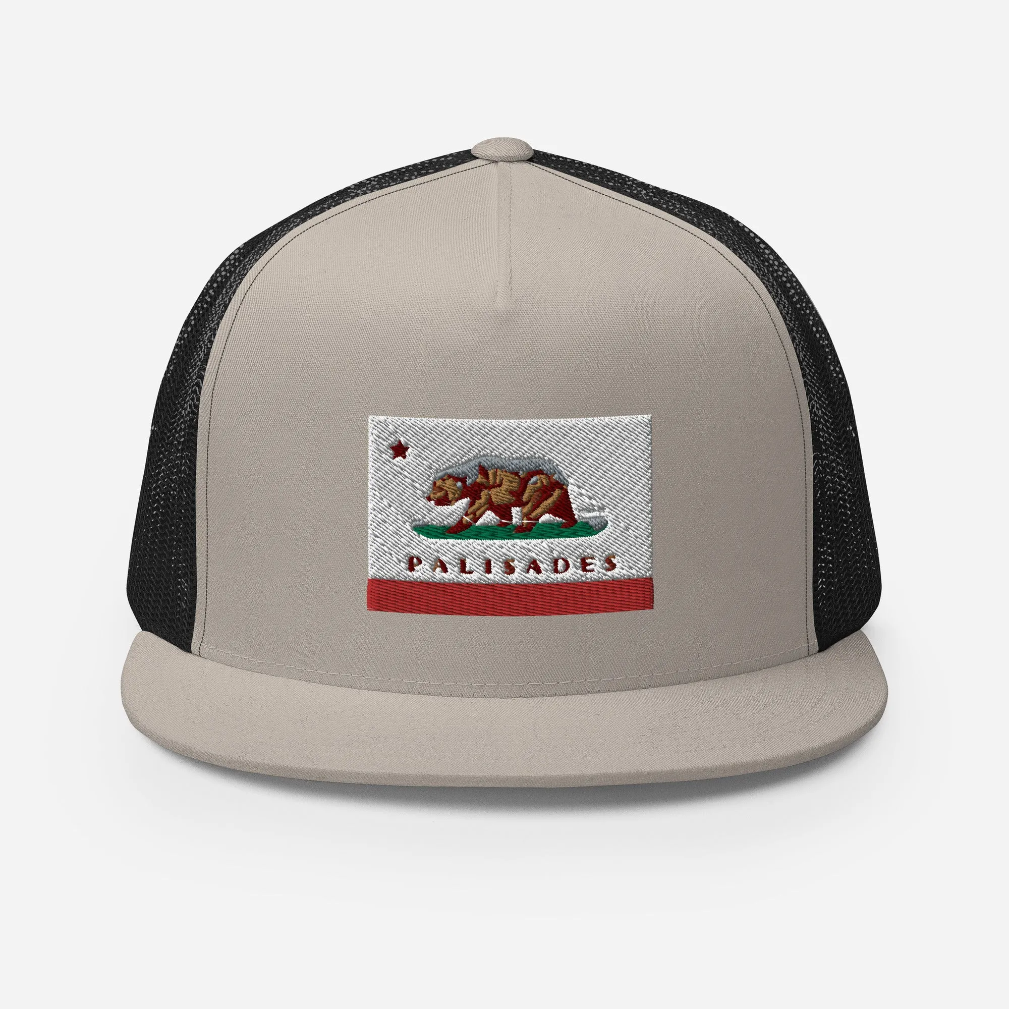 Palisades CA Flag Trucker Cap