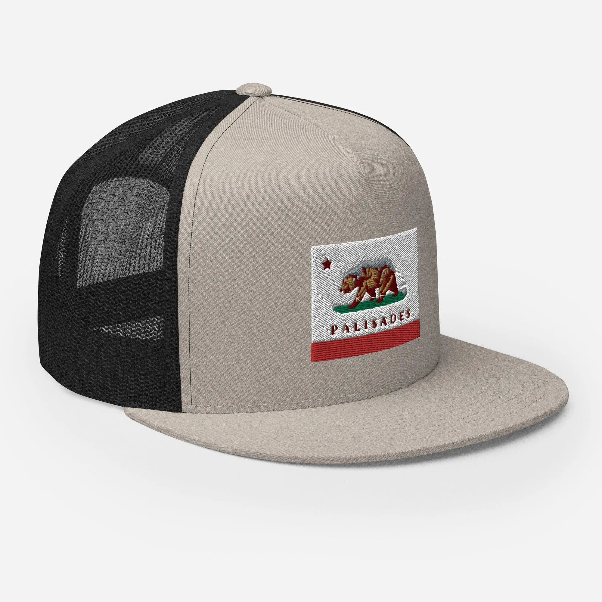 Palisades CA Flag Trucker Cap