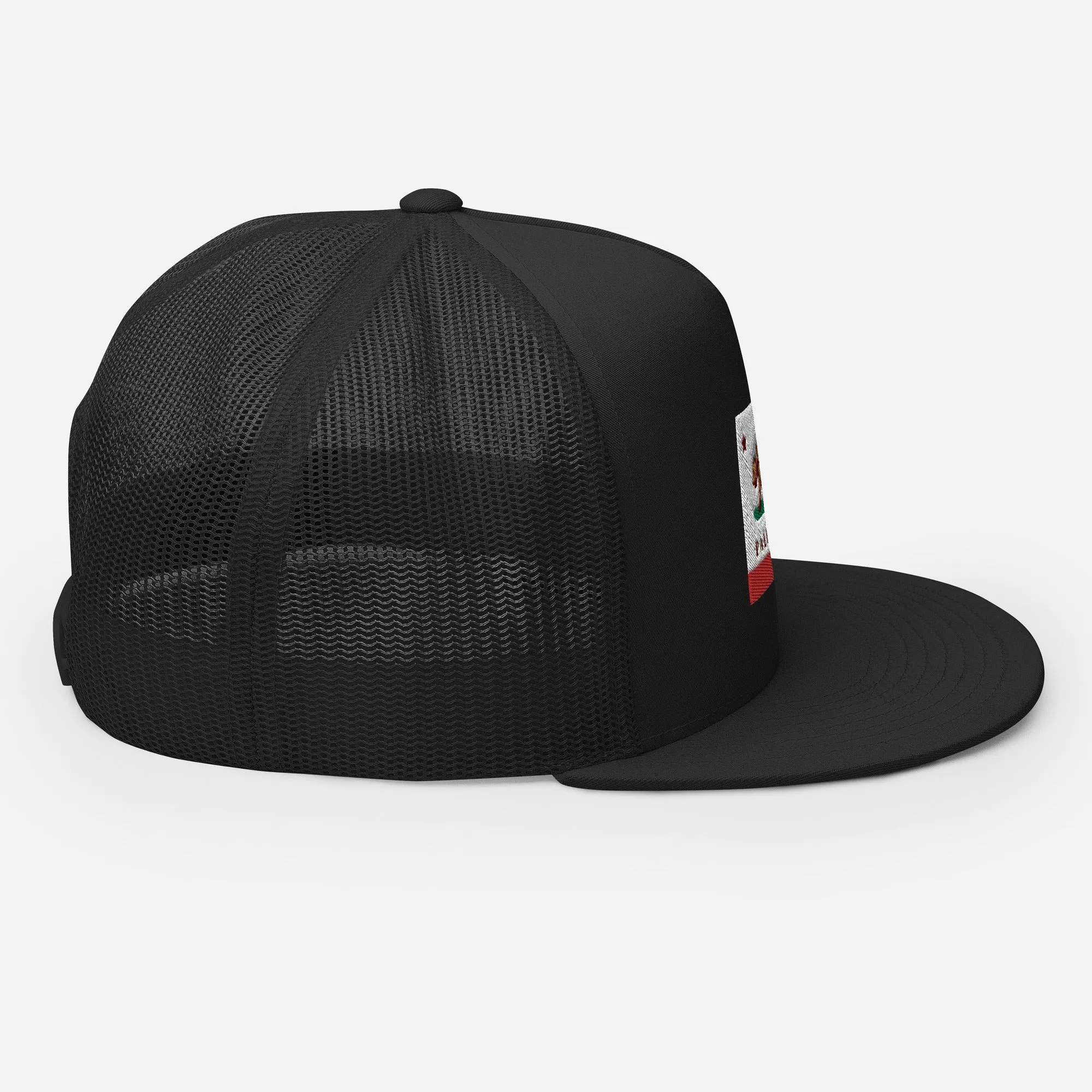 Palisades CA Flag Trucker Cap