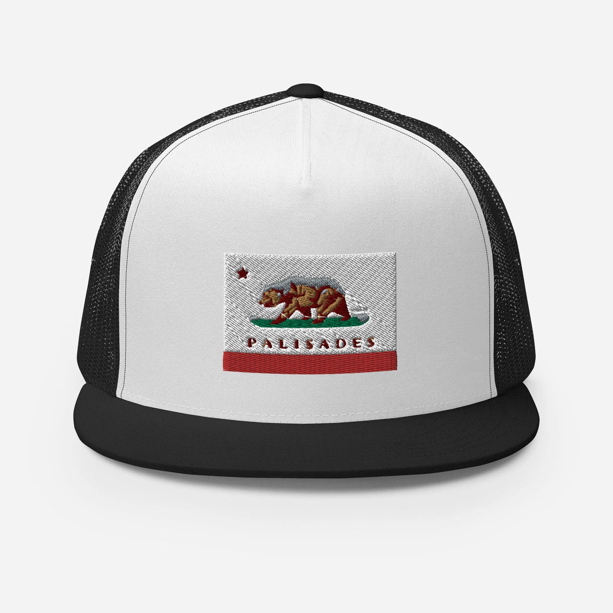 Palisades CA Flag Trucker Cap