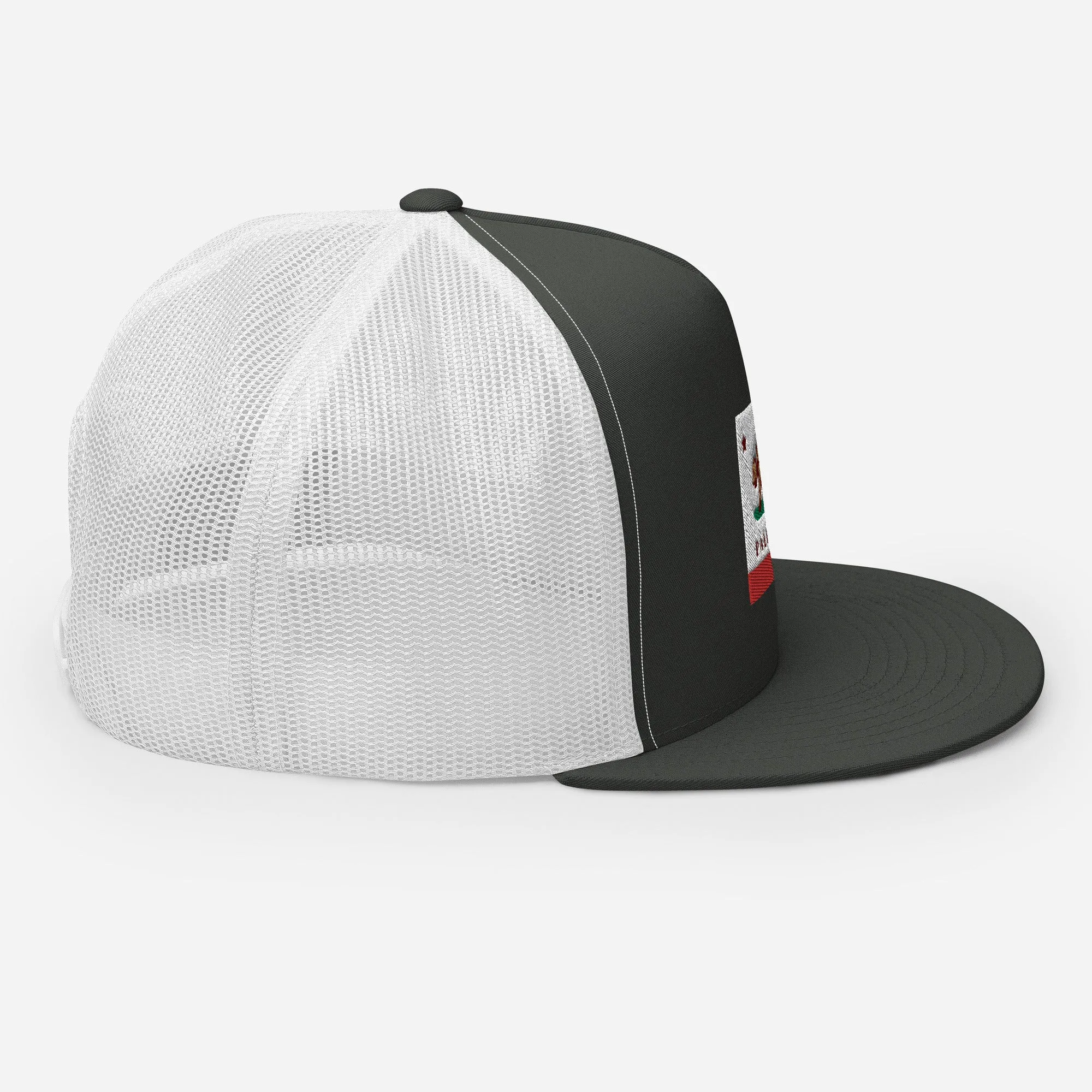 Palisades CA Flag Trucker Cap