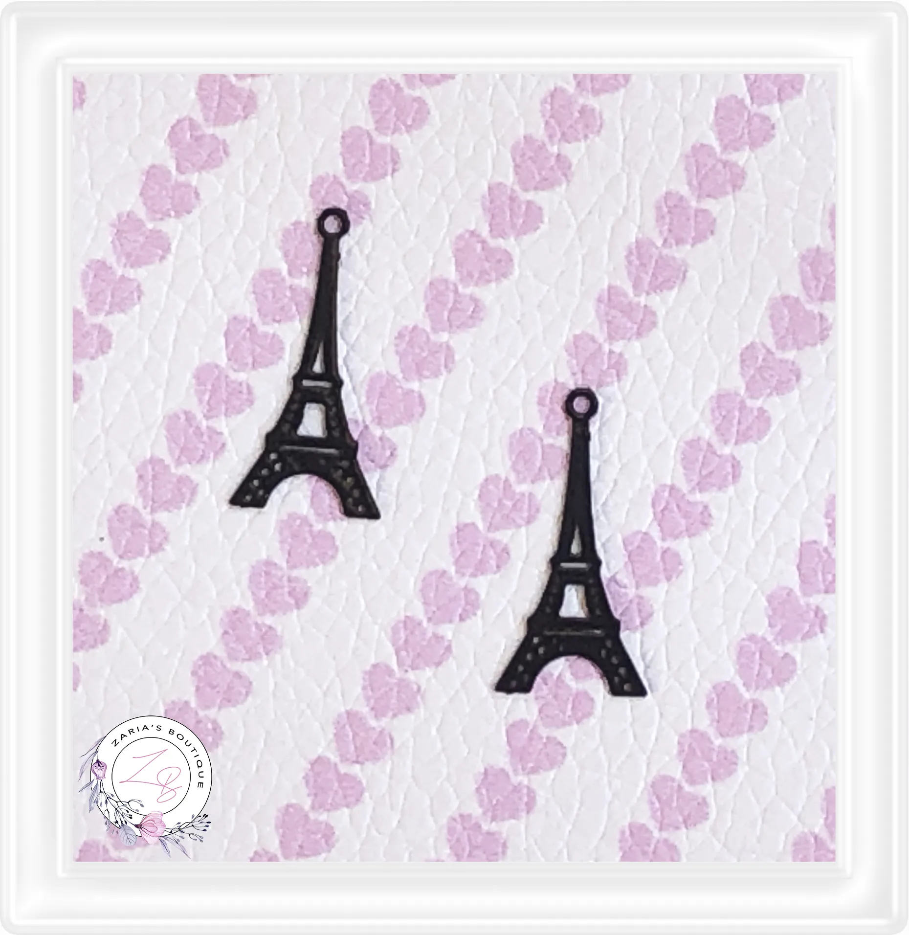 ⋅ Parisian Streetscape ⋅ Custom Printed Premium Vegan Faux Leather