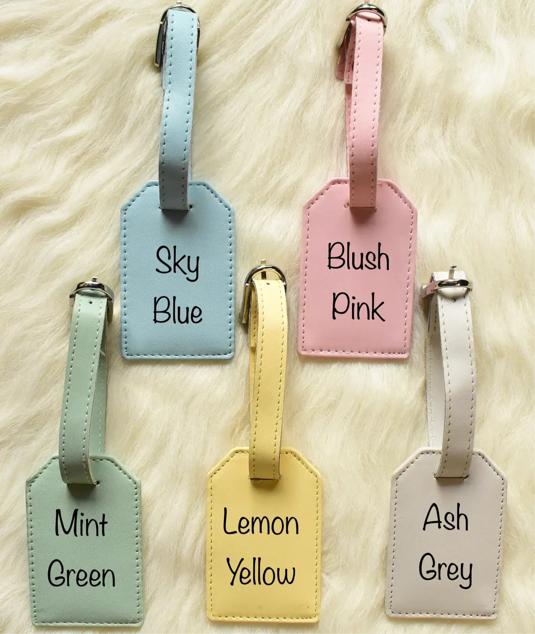 Pastel Luggage Tag