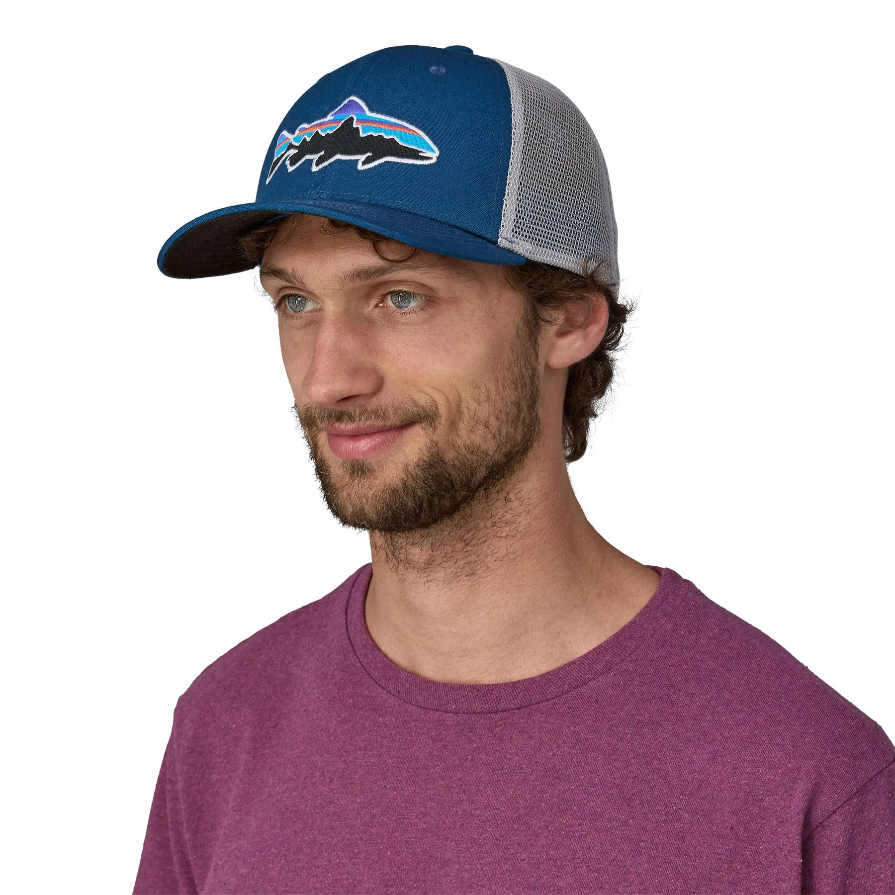 Patagonia Fitz Roy Trout Trucker Hat Lagon Blue