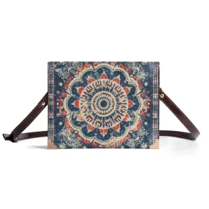 Patriotic Mandala Bible Cover Purse – Americana Charm Book Bag Crossbody in Red White and Blue