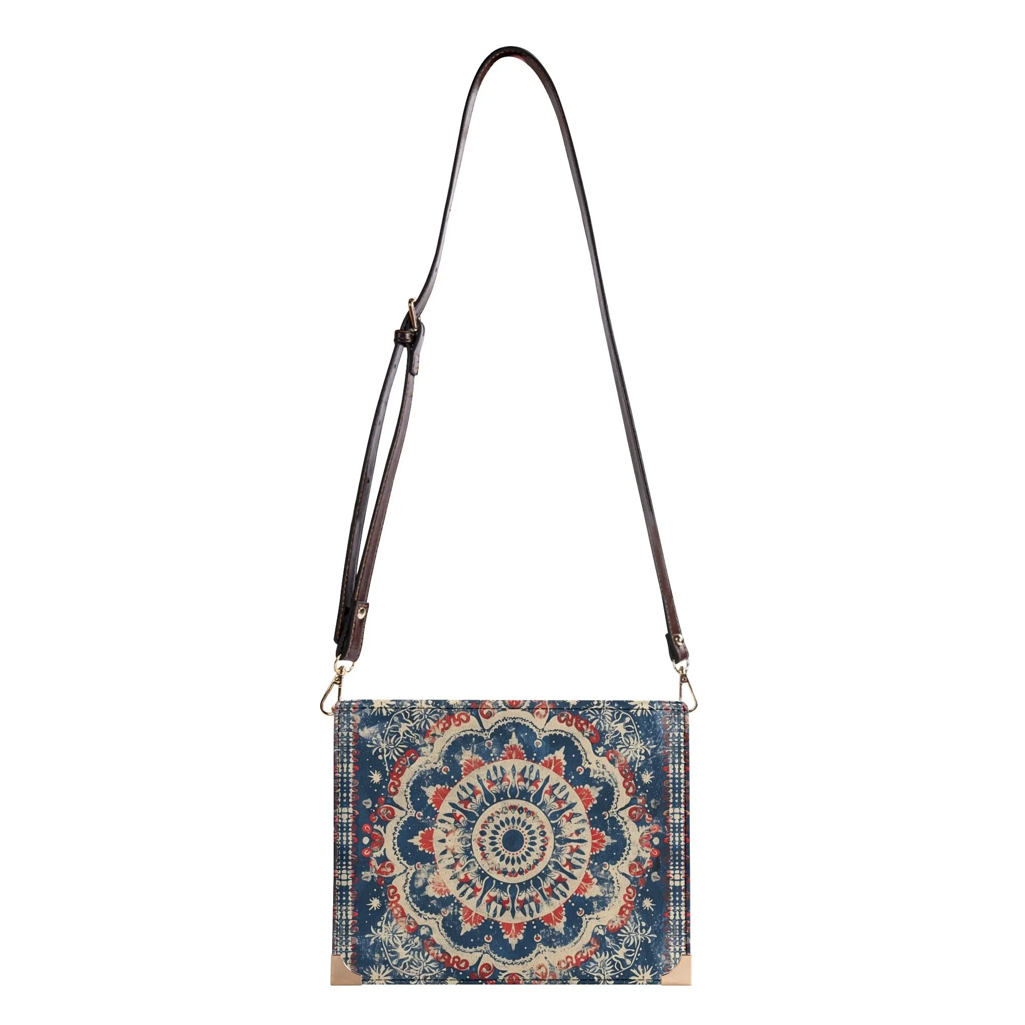Patriotic Mandala Bible Cover Purse – Americana Charm Book Bag Crossbody in Red White and Blue