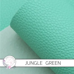 Pebble Grain Faux Leather • Jungle Green