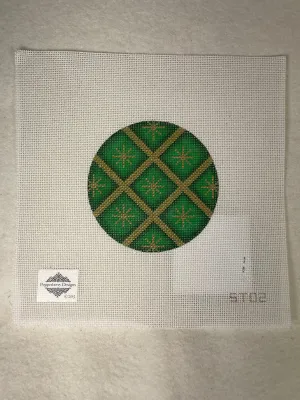 Pepperberry Designs ST02 Quilted Star Green