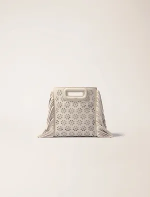 Perforated leather mini m bag