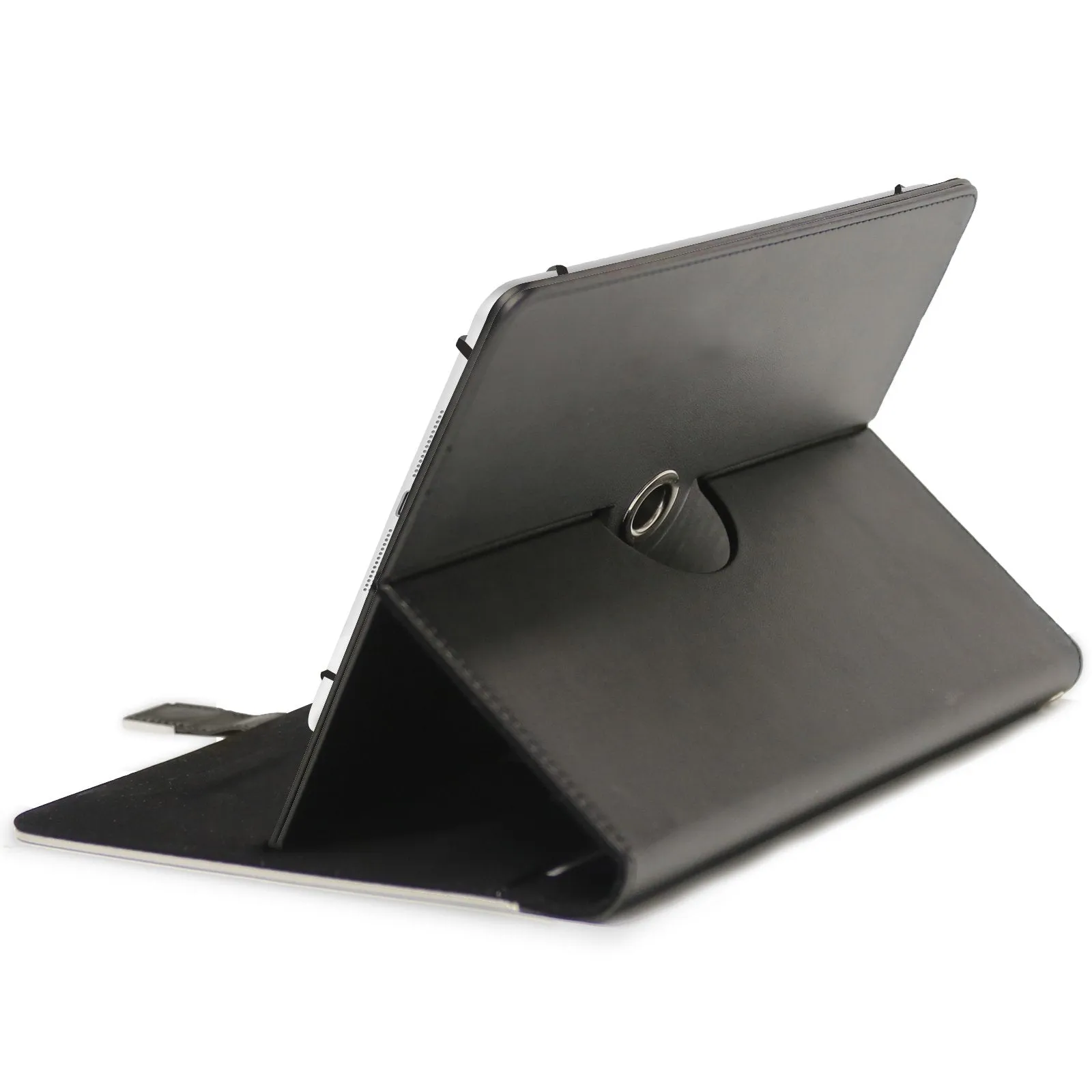 Personalised Microsoft Universal Leather Tablet Case With Pink Speckle Marble