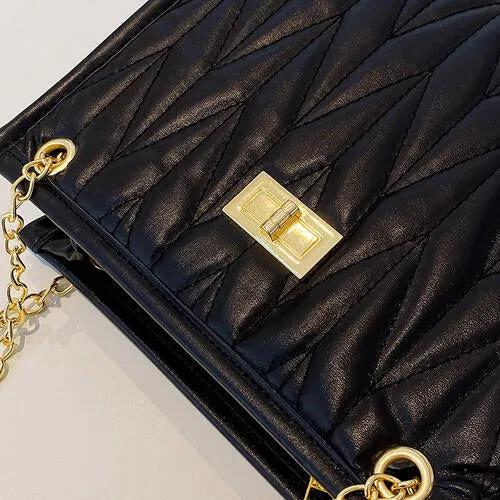 Pierce PU Leather Crossbody Bag