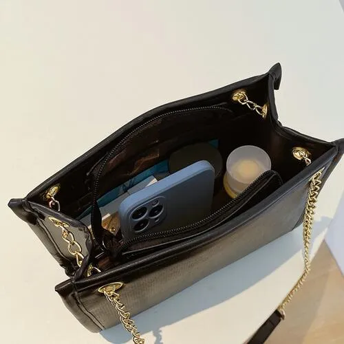 Pierce PU Leather Crossbody Bag
