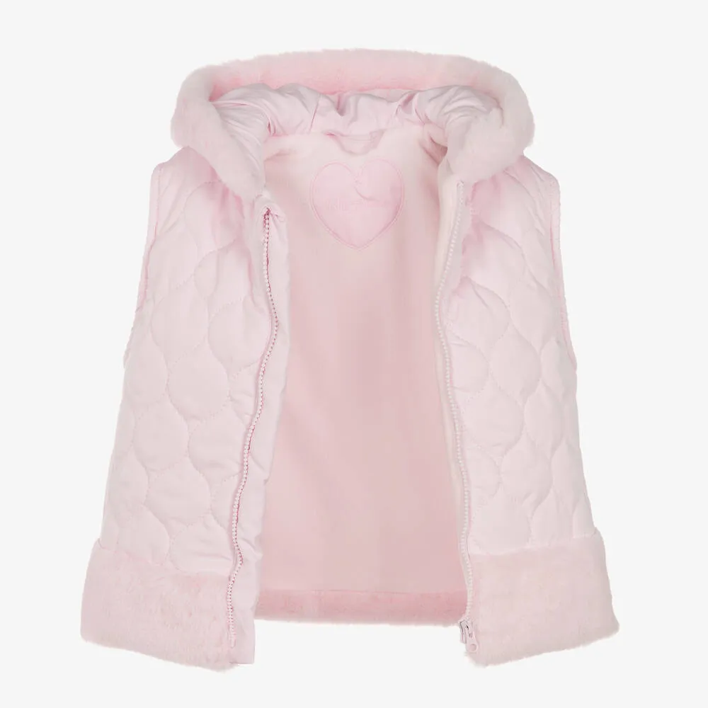 Pink Hooded Vest