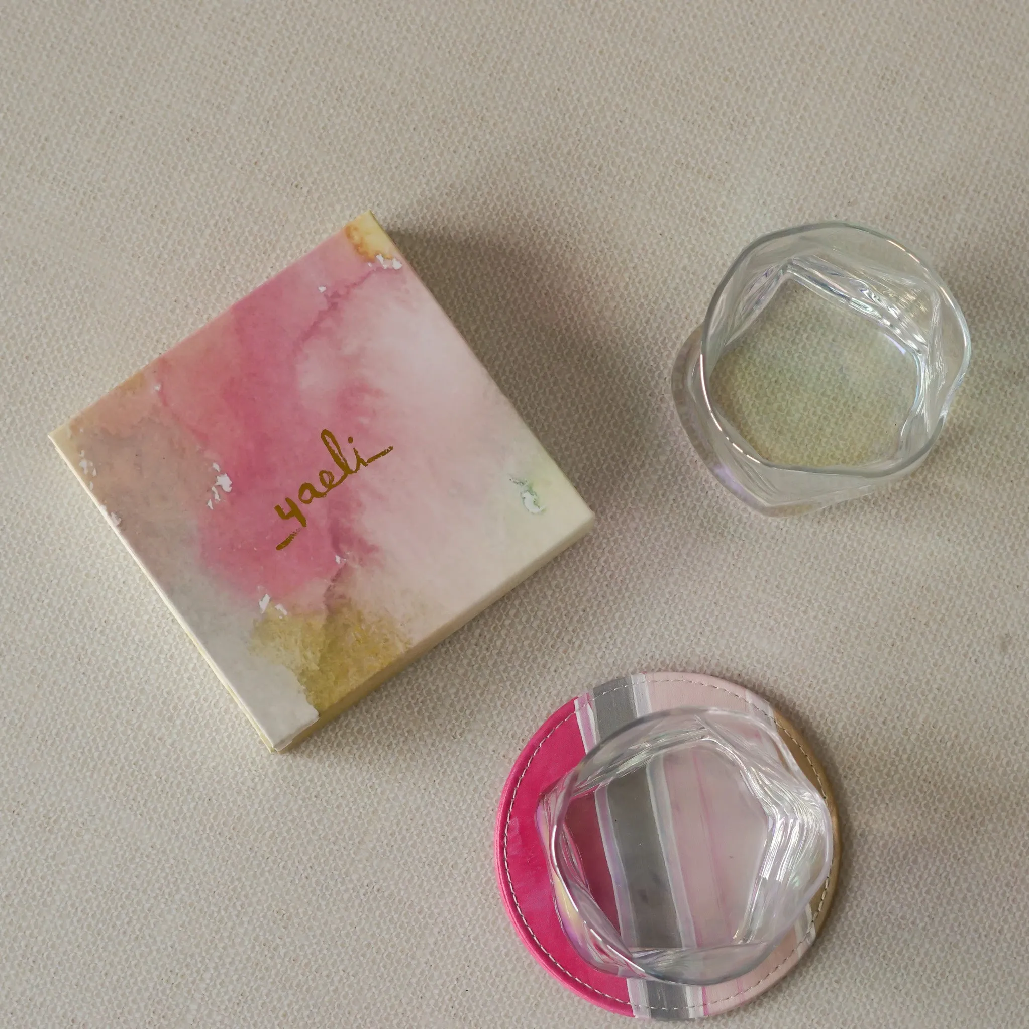 Pink Sunset Coasters | Set of 4