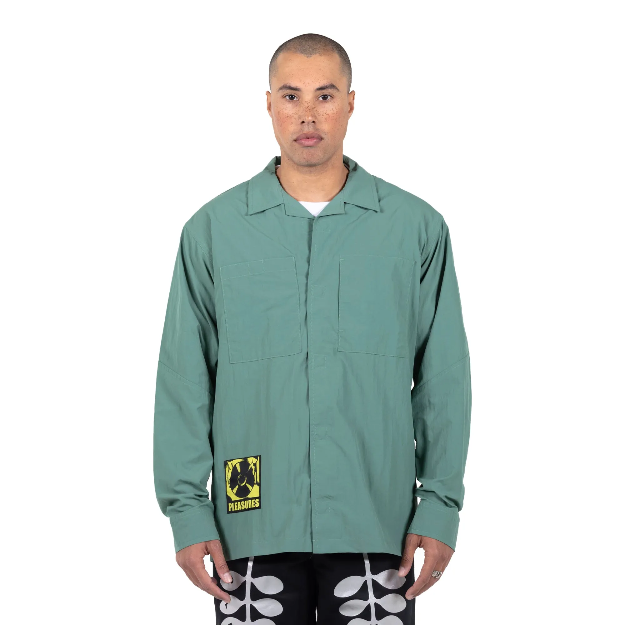 Pleasures Mens Stare Long Sleeve Overshirt